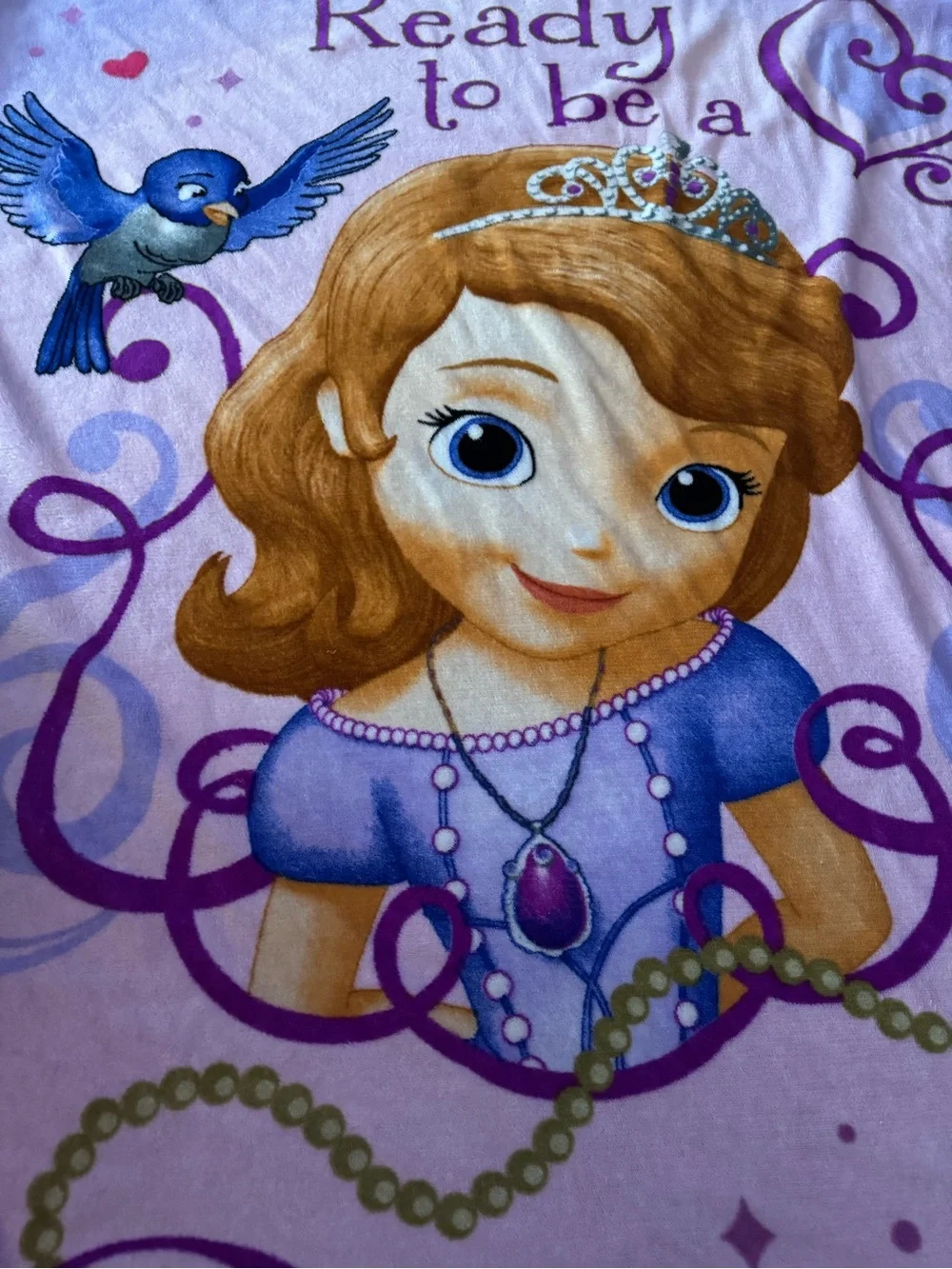 Disney Sofia the First Princess Blanket Throw child size